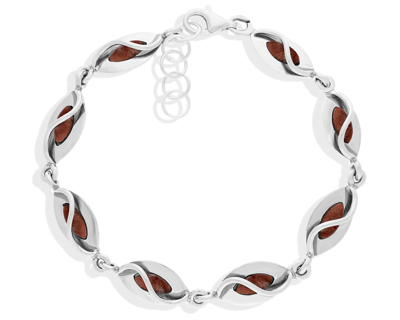 Bransoletka srebrna z Piaskiem Pustyni pr.925