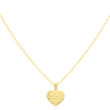 Złota zawieszka serce diamentowane pr.585 - 2