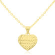 Złota zawieszka serce diamentowane pr.585 - 3