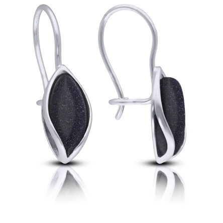 Kolczyki srebrne wiszące z Nocą Kairu