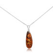 Zawieszka z naturalnym bursztynem srebro pr.925 - 2