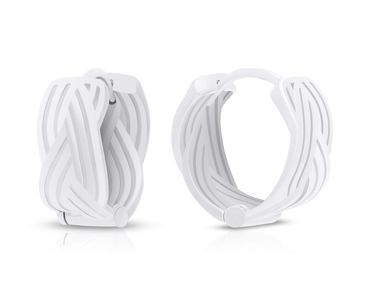 Kolczyki srebrne koła szerokie pr.925