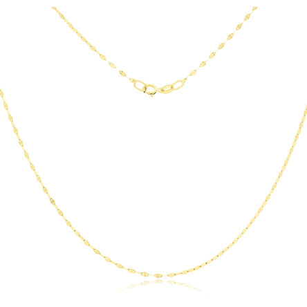 Łańcuszek złoty pr.585 błyszczący splot
