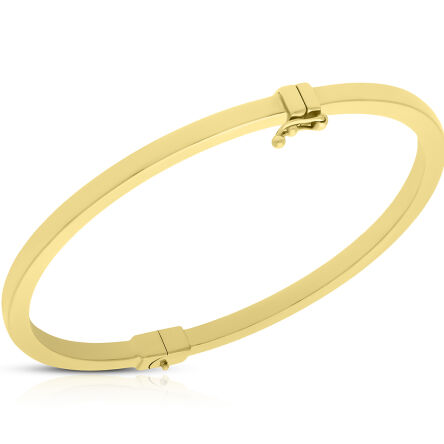 Bransoletka złota 585 sztywna gładka