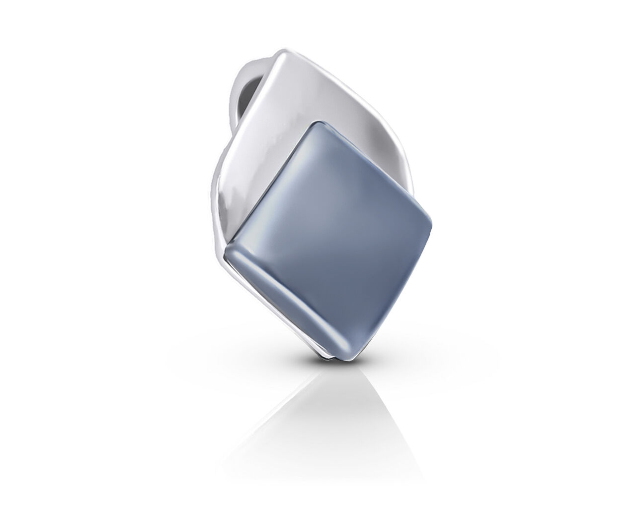 Zawieszka srebrna z naturalnym hematytem