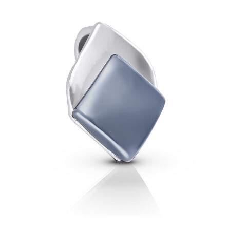 Zawieszka srebrna z naturalnym hematytem