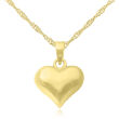 Złota zawieszka serce gładkie pr.585 - 3