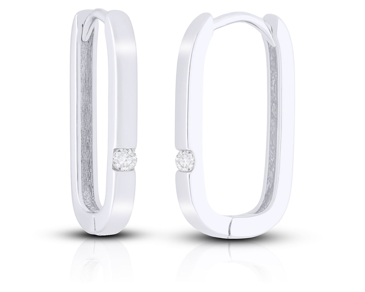 Kolczyki srebrne wiszące z cyrkonią pr.925