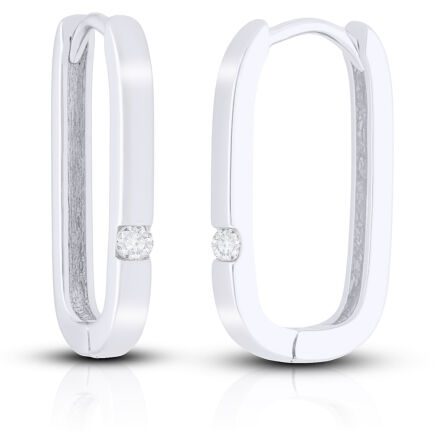 Kolczyki srebrne wiszące z cyrkonią pr.925