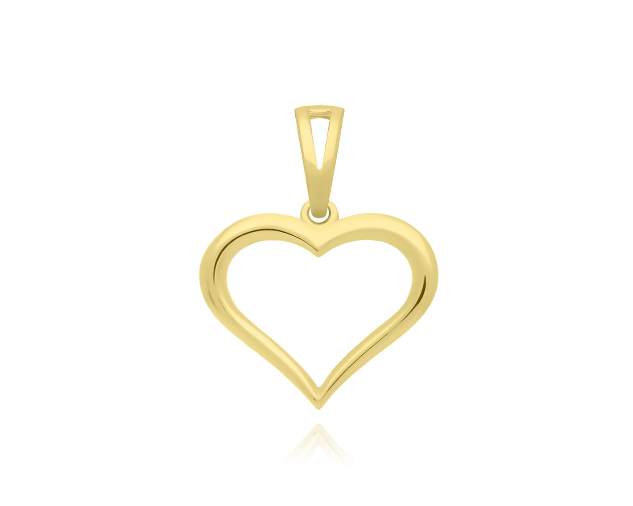 Złota zawieszka serce pr.585