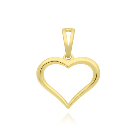 Złota zawieszka serce pr.585