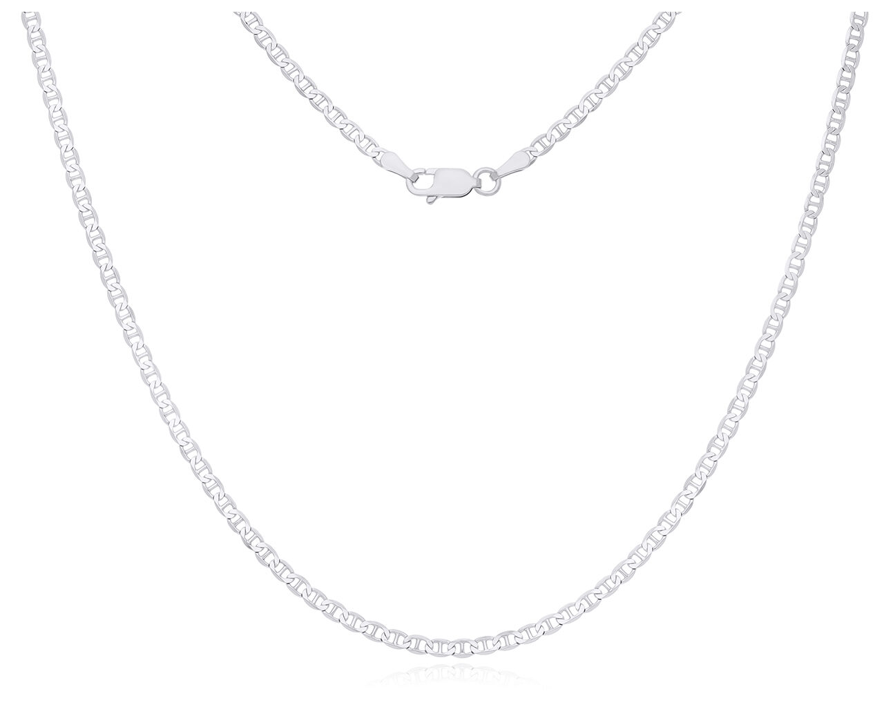 Łańcuszek srebrny splot Gucci rodowany pr.925