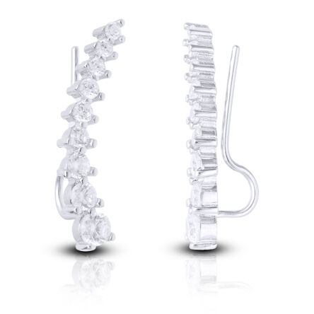 Srebrne nausznice z cyrkoniami pr.925