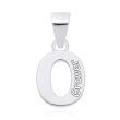 Srebrna literka O gładka zawieszka pr.925 - 4