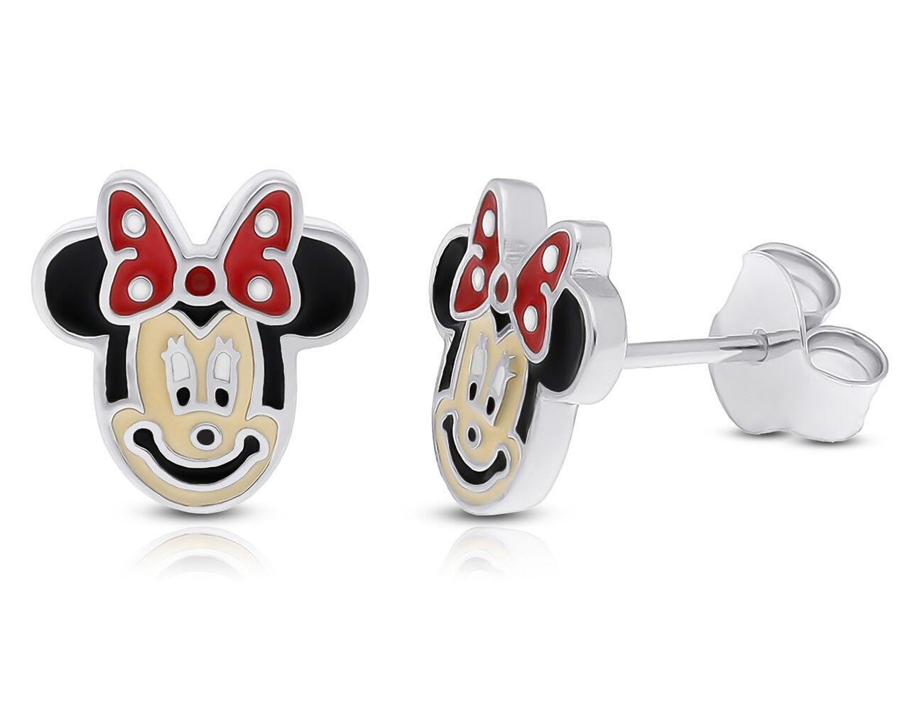 Kolczyki srebrne dziecięce myszki na sztyfcie