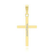 Złota zawieszka Krzyżyk gładki pr.585 - 3