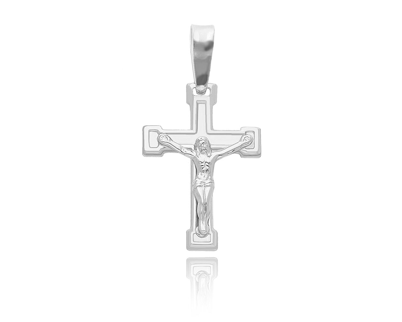 Krzyżyk srebrny z wizerunkiem 925