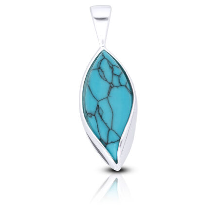 Zawieszka srebrna z pięknym turkusem