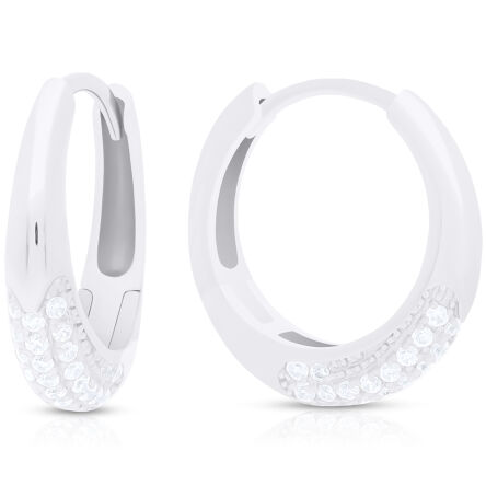 Kolczyki srebrne wiszące z cyrkoniami pr.925