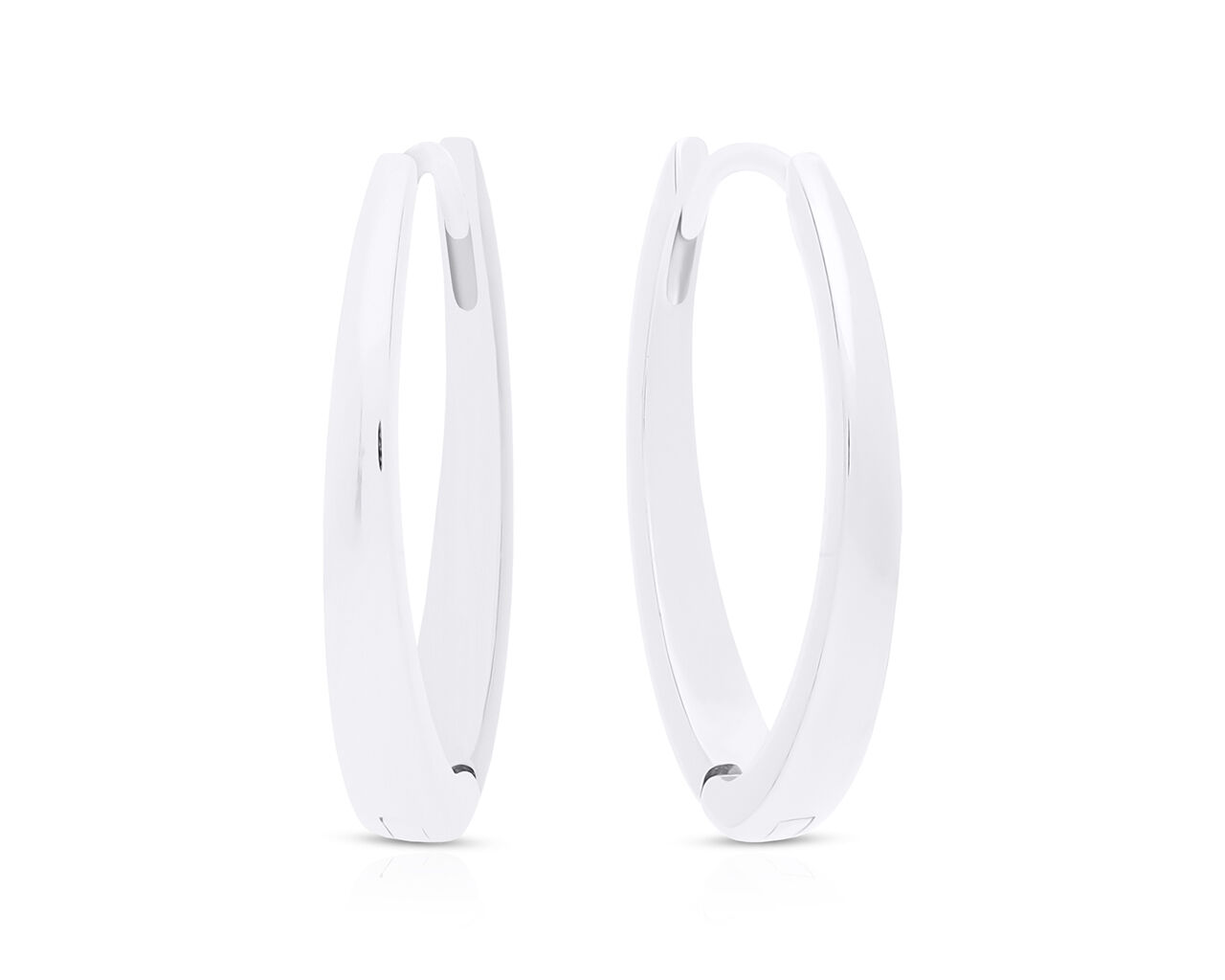 Kolczyki srebrne wiszące gładkie pr.925