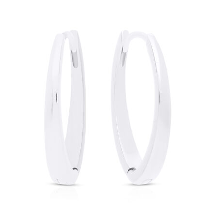 Kolczyki srebrne wiszące gładkie pr.925