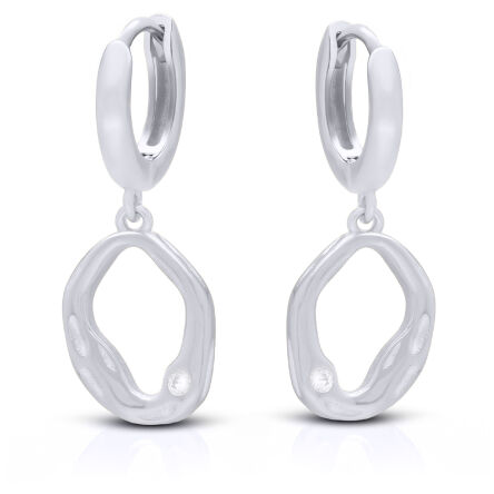 Kolczyki srebrne wiszące z cyrkoniami pr.925