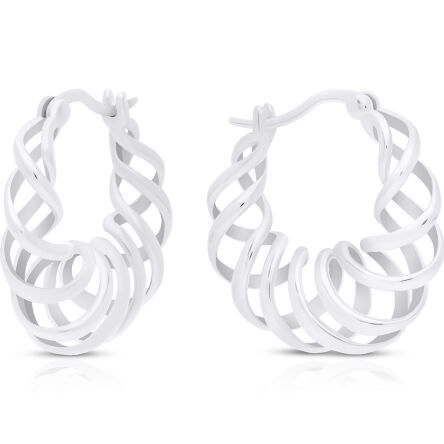 Kolczyki srebrne wiszące oryginalny wzór pr.925