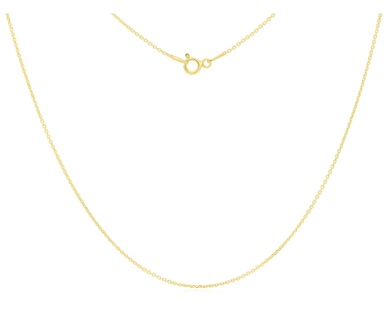 Łańcuszek srebrny pozłacany splot Ankier pr.925