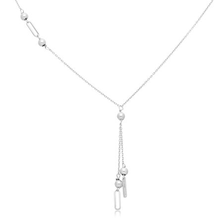 Naszyjnik srebrny damski krawatka