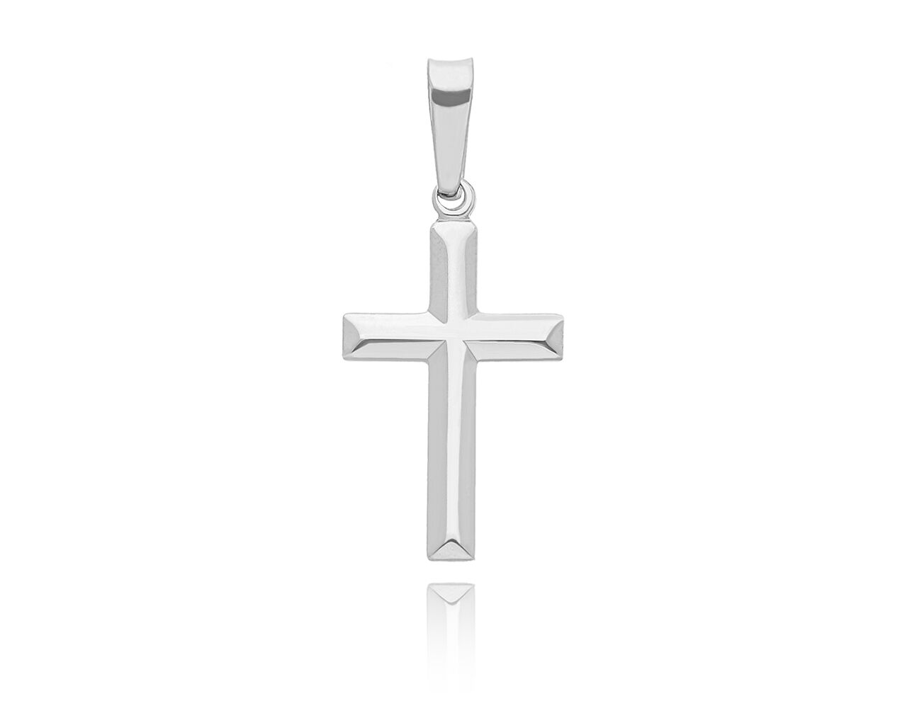 Zawieszka krzyżyk srebrny 925 gładki