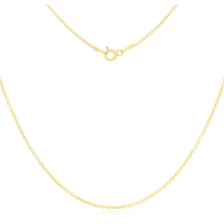 Łańcuszek srebrny pozłacany splot ankier pr.925