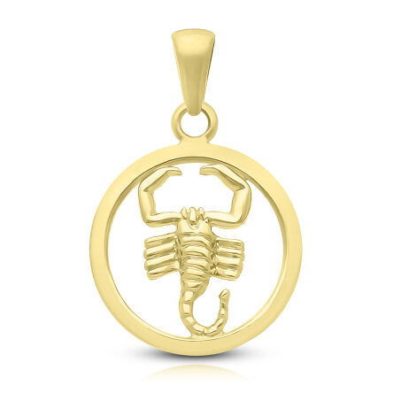 Złota zawieszka znak zodiaku Skorpion pr.585