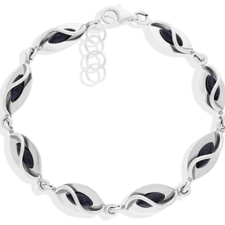 Bransoletka srebrna z Nocą Kairu pr.925