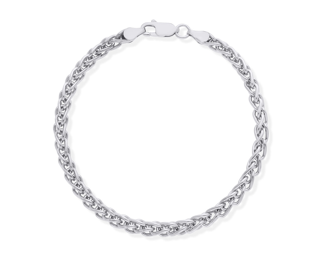 Bransoletka srebrna gruba spiga pr.925