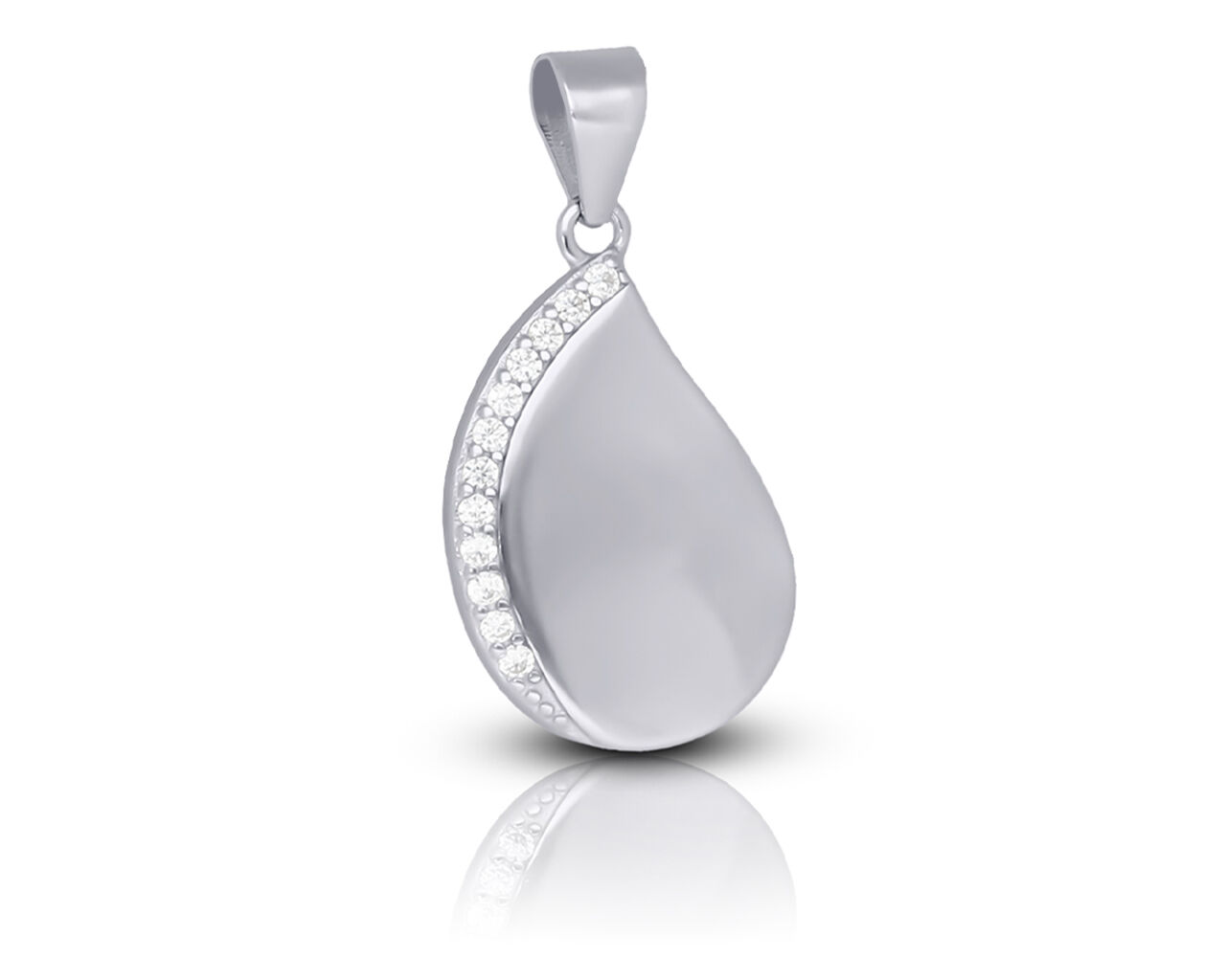 Zawieszka srebrna z subtelnymi kamieniami