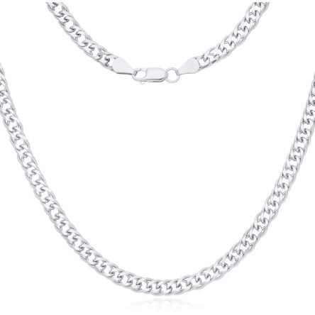 Łańcuszek srebrny męski gruby splot Rombo pr.925