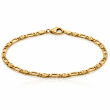 Złota bransoletka 585 elegancka z połyskiem - 2