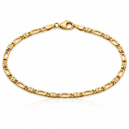 Złota bransoletka 585 elegancka z połyskiem