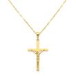 Zawieszka złota 585 krzyż z Jezusem - 4