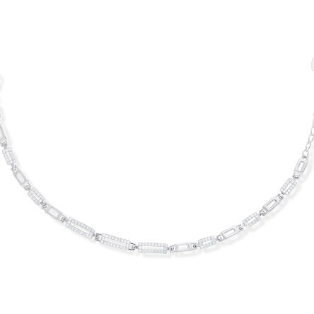 Bransoletka srebrna z cyrkoniami pr.925